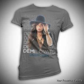 Licensed Demi Lovato Stacked Unbroken Women Junior Shirt S XL  