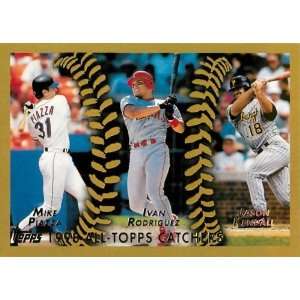   60 Years of Topps #48 Mike Piazza   Ivan Rodriguez   Jason Kendall