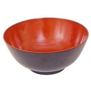 Black/Red Melamine Udon Noodle Bowl 8in #6028 BR  Kitchen 