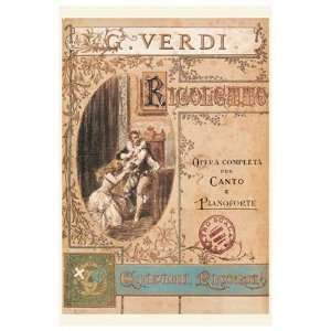  Verdi   Rigoletto by unknown. Size 36.00 X 54.00 Art 