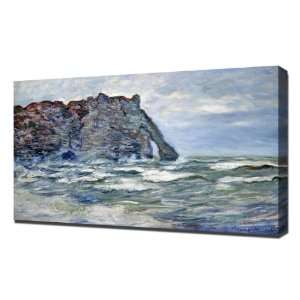  Monet   Port d`Aval, Rough Sea, 1883   Framed Canvas Art 