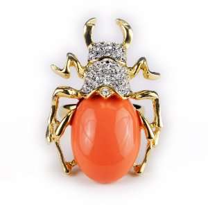  Kenneth Jay Lane Coral Beetle Ring: Kenneth Jay Lane 