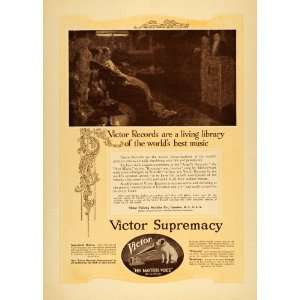  1917 Ad Victor Records Ave Maria McCormack Phonograph 