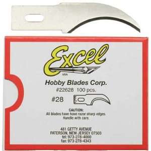   Excel 22628 100pc No 28 Concave Knife Blade 