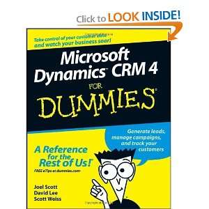    Microsoft Dynamics CRM 4 For Dummies [Paperback] Joel Scott Books