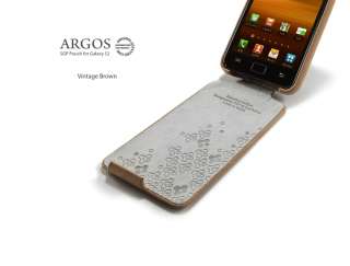 Samsung Galaxy S2(i9100) Leather Case Argos Brown #7734  