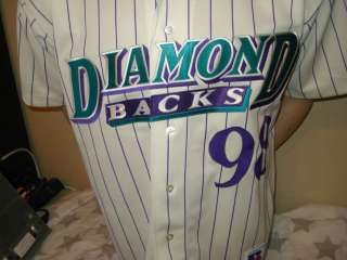 rare 90s ARIZONA DIAMONDBACKS authentic sewn baseball jersey MLB 1998 