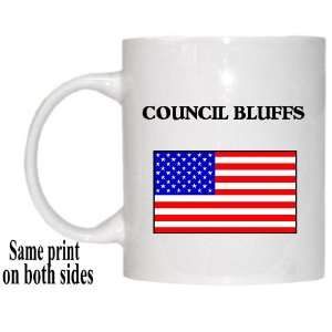  US Flag   Council Bluffs, Iowa (IA) Mug 