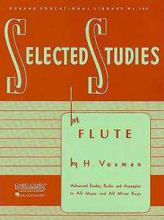   Selected Studies Flute Method by H. Voxman, Rubank 