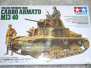 Tamiya 1/35 Italian Carro Armato M13/40 Model Tank Kit  