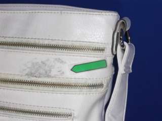 Tyler Rodan White Glazed Top Zip Handbag Pre Owned  