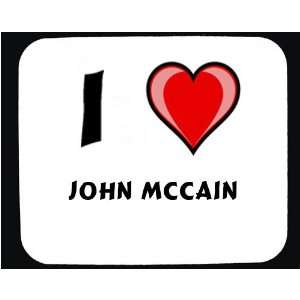  I love John McCain Decorated Mouse Pad