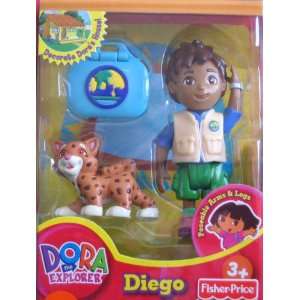  Dora the Explorer Diego with Jaguar Figure Toys & Games