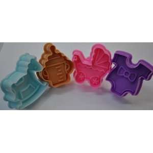  NY CAKE Baby Shower Plunger and Cutter, Set of 4: Kitchen 