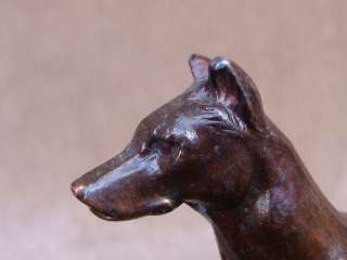 Vintage Metal DOBERMAN PINSCHER Dog Figure  