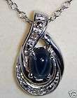 blue star sapphire pendant  