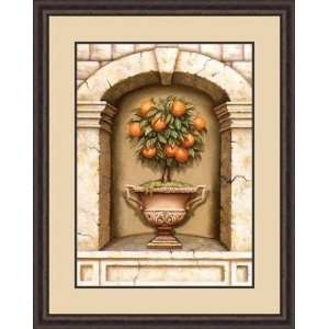  Orange Topiary Arch by Judy Gibson   Framed Artwork 