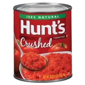 Hunts 100% Natural Crushed Tomatoes 28: Grocery & Gourmet Food