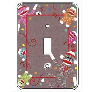  Sock Monkey Single Toggle Light Switch Plate Cover Baby