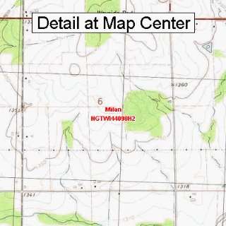  USGS Topographic Quadrangle Map   Milan, Wisconsin (Folded 