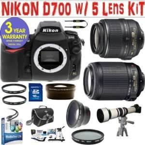  NIKON D700 (IMPORT) w/ NIKON 18 55 VR LENS + NIKON 55 200 