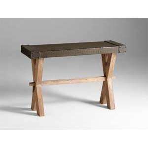  Cyan Design 04955 Mesa Raw Iron and Natural Wood Chair 