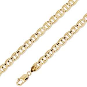   Gold Mariner Chain Necklace 6.8mm (17/64) 20 IceNGold: Jewelry