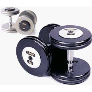 Troy Barbell HFDC 7.5C Pro Style Dumbbells   Gray Plates And Chrome 
