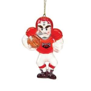 BSS   Arkansas Razorbacks NCAA Acrylic Football Player Ornament (3.5)