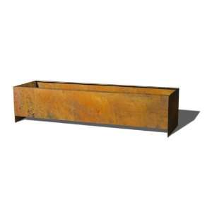  Ranch Planter Troughs in Corten Steel Patio, Lawn 