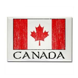  Canada Flag Flag Rectangle Magnet by  Everything 