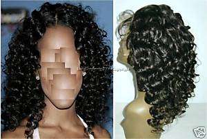 Lace Front 100% Indian Remy Human Hair Wig 14 Curly  