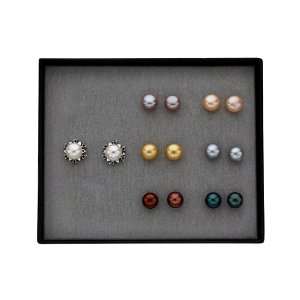   Pearl Earrings (Set of 6 pairs of Pearls): Katarina: Jewelry