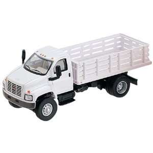    HO Scale GMC Open Stake Bed Truck White 3007 77: Toys & Games