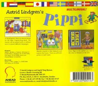 Pippi Longstocking PC CD kids multilingual games & more  