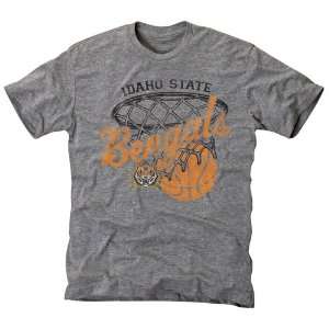  Idaho State Bengals Hoop Tri Blend T Shirt   Ash Sports 