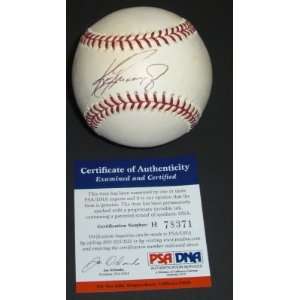  Autographed Ken Griffey Jr. Baseball   ~ RedsWhite Sox 