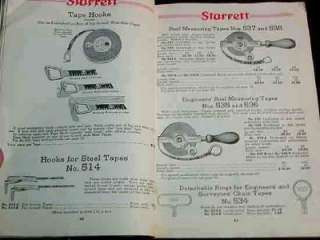  particular item is an Antique STARRETT TOOL CATALOG for 1938, ATHOL 