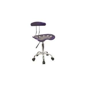   and Chrome Computer Task Chair with Tractor Seat: Office Products