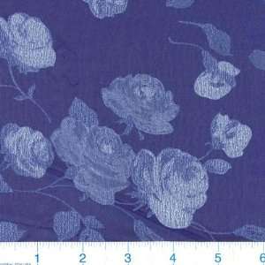  56 Wide Shimmering Organza Violet Roses Fabric By The 