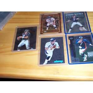  John Elway Denver Broncos rare lot of 5 nfl football trading cards 