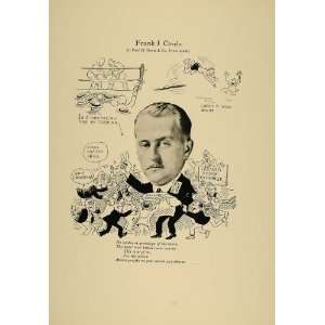  1923 Print Frank I. Cordo Broker Chicago Stock Exchange 