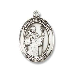   Medal with 18 Sterling Chain Patron Saint of Sore Eyes & Theologians