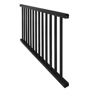   Breadloaf Black Aluminum Porch Rail Panel 73003809