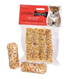  Chubby Chews 2 Inch Rawhide and Real Crispy Chicken Treats 