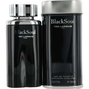  Black Soul by Ted Lapidus Eau De Toilette Spray for Men, 3 