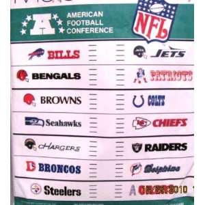  McCalls Transfer Pattern AFC NFL Team Logos and Names Out 