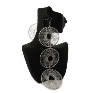Basketball Wives POParazzi Inspired 3 Disc Drop Earrings HE1012RD 