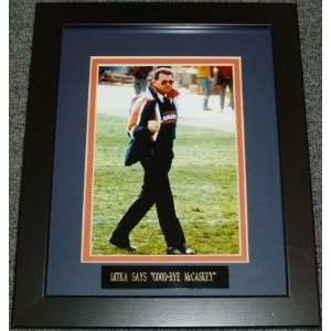  Mike Ditka Flipping the Bird 9x11 Framed & Matted w/Name 