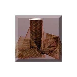   10yd Brown/ Black Zebra Organza Fabric Roll: Arts, Crafts & Sewing